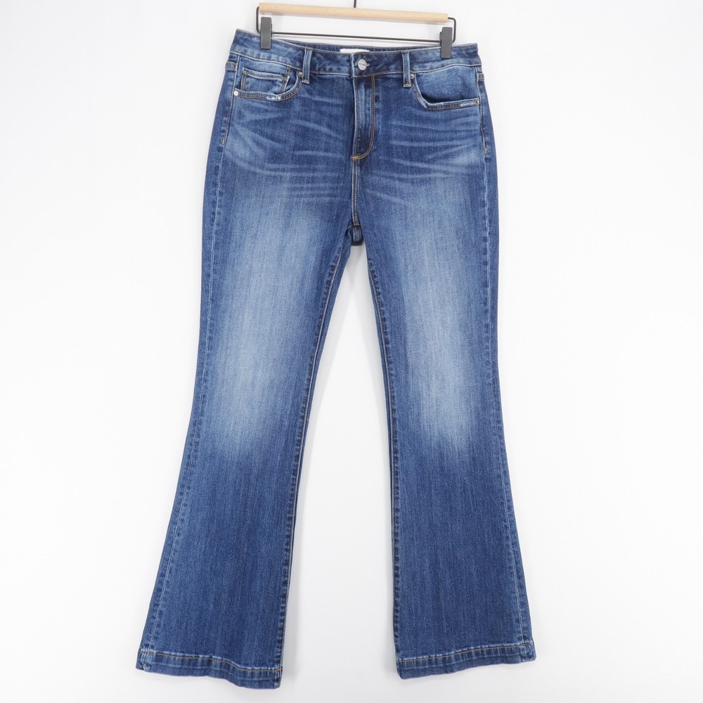 Driftwood Wyatt Jeans Womens 30x32 Blue Mid Rise Bootcut Flare Stretch